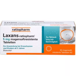 LAXANS-ratiopharm 5 mg gyomornedv tabletta, 30 db