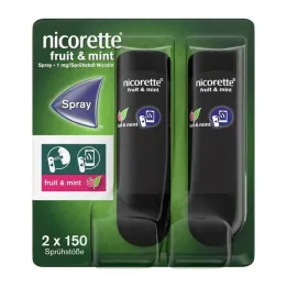 Nicorette Fruit & Mint Spray 1 mg / spray Nfc, 2 db