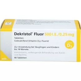 DEKRISTOL Fluor 500, azaz/0,25 mg tabletta, 90 db