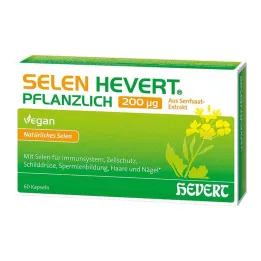 Selenium Hevert növényi alapú 200 µg-os kapszula, 60 db