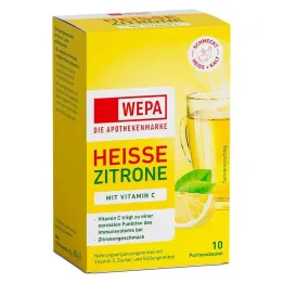 Wepa forró citrom + C-vitamin por, 10X10 g