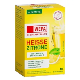 Wepa forró citrom + C-vitamin + kalcium cukormentes por, 10X10 g