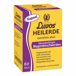 Luvos gyógyító agyag extra finom akut savval összefüggő gyomorproblémák kapszula, 60 db
