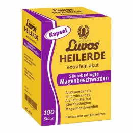 Luvos gyógyító agyag extra finom akut savval összefüggő gyomorproblémák kapszula, 100 db