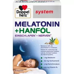 DOPPELHERZ Melatonin + kenderolaj rendszer kapszula, 60 db