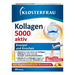Klosterfrau Collagen 5000 aktív granulátum rudak, 20 db