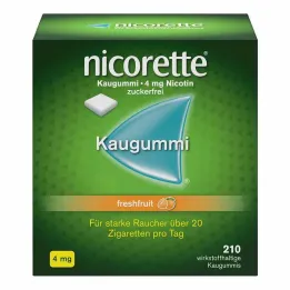 nicorette® rágógumi friss gyümölcs, 4 mg nikotin, 210 db