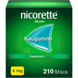 NICORETTE Rágógumi 4 mg frissmenta, 210 db