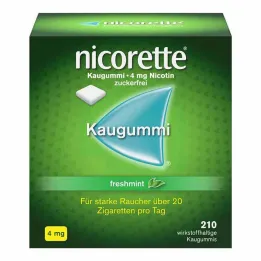 nicorette® rágógumi frissmenta, 4 mg nikotin, 210 db