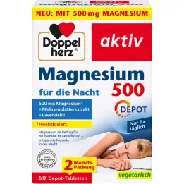 DOPPELHERZ Magnézium 500 éjszakai tablettákhoz, 60 db