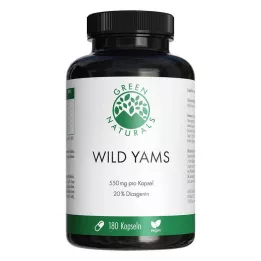GREEN NATURALS Wild Yam nagy dózisú vegán kapszula, 180 db