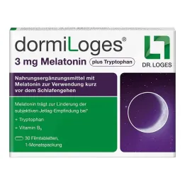 Dormiloges 3 mg melatonin plusz triptofán filmtabletta, 30 db