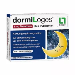 DORMILOGES 3 mg melatonin plusz triptofán film tab., 60 db