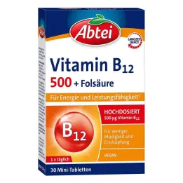 Abbey Vitamin B12 500 + folsav tabletta (30 db)