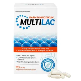 Multilac Synbiotic gyomornedv-ellenálló kapszula, 3x30 db