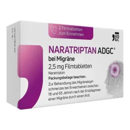 NARATRIPTAN ADGC® migrénre 2,5 mg filmtabletta, 2 db