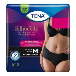 Tena Silhouette Plus M fekete inkontinencia nadrág, 12 db