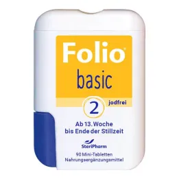 Folio 2 bázikus jódmentes filmtabletta, 90 db