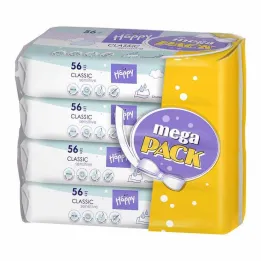 Bella baby Happy nedves törlőkendő érzékeny, 4x56 db