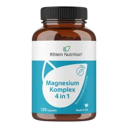 Magnézium komplex 4 az 1-ben nagy dózisú vegán kapszula, 120 db