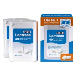 Lactrase 32 000 Fcc tabletta osztható adagolóban (2x40 darab)