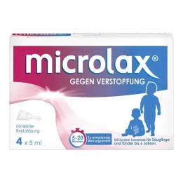 Microlax rektális oldatos beöntés rövid csőnyakral, 4 db