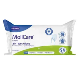 Molicare Skin 3in1 nedves törlőkendő, 30 db