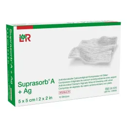 Suprasorb A + Ag Antimik.Cal.Alginát borogatás 5x5 cm, 10 db