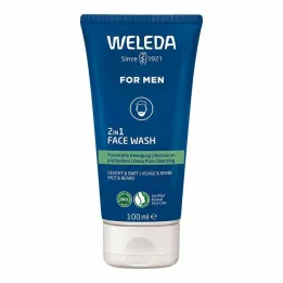 Weleda For Men 2 az 1-ben arclemosó, 100 ml