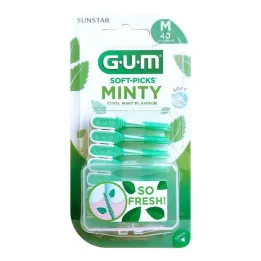 GUM SOFT-PICKS MINTY közepes, 40 db