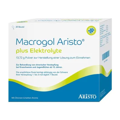 Macrogol Aristo plus elektrolitok 13,72 g Ple, 20 db Macrogol Aristo plus elektrolitok 13,72 g Ple, 20 db