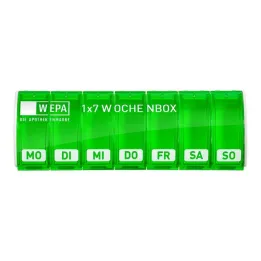 Wepa 1x7 heti doboz UV-védelem + zöld, 1 db