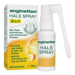 Anginette torokspray 2 az 1-ben felnőtteknek, 20 ml