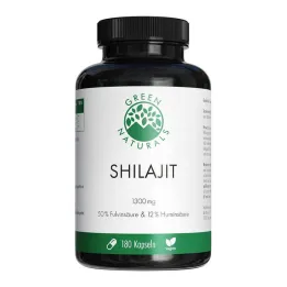 Green Naturals Shilajit 1300 mg nagy dózisú vegán kapszula, 180 db