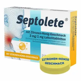 Septolete citrom-mézes ízű 3 mg/1 mg pasztilla, 16 db