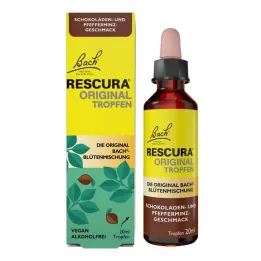Bach virág eredeti Rescura csepp alkoholmentes csokoládé menta, 20 ml