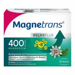 Magnetrans Relax + 400 mg granulált rudak áfonya, 20 db