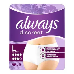 Mindig diszkrét inkontinencia nadrág plusz L, 9 db