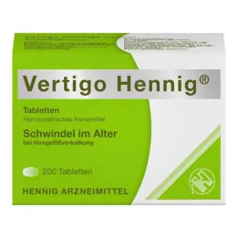 Vertigo Hennig tabletta, 200 db