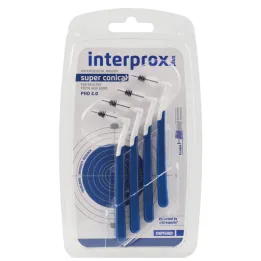 Interprox plus szuper kúpos kék interdentális kefe, 4 db
