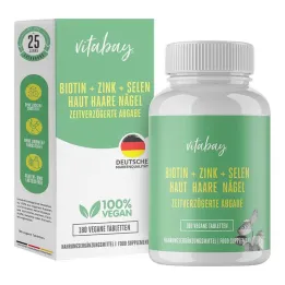 Biotin + Cink + Szelén Bőr + Haj + Köröm vegán tabletta, 180 db