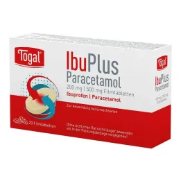 Togal Ibuplus Paracetamol 200 mg / 500 mg filmtabletta, 20 db