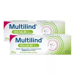 MULTILIND Gyógyító kenőcs nystatinnal és cink-oxiddal, 2X50 g
