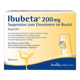Ibubeta 200 mg belsőleges szuszpenzió tasakban, 20 db