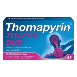 Thomapyrin TENSION DUO 400 mg / 100 mg filmtabletta, 36 db