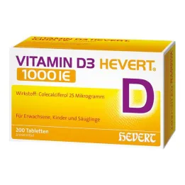 D3-vitamin Hevert 1000 NE tabletta, 200 db