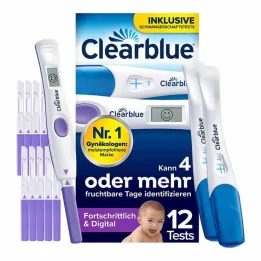 Clearblue ovulációs és terhességi teszt kombinációs csomag, 12 db