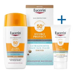 Eucerin Sun Fluid Hydro Protect Face közepes SPF50 +, 50 ml