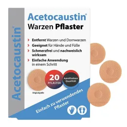 Acetocaustin szemölcstapasz, 20 db