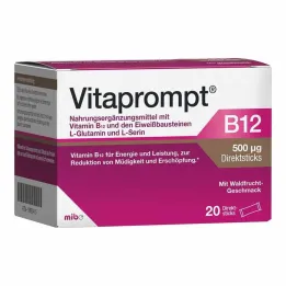 Vitaprompt B12 500 µg direkt pálcikák, 20 db